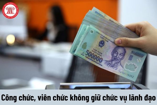 Bảng lương công chức, viên chức không giữ chức vụ lãnh đạo từ 01/07/2024 không còn áp dụng lương cơ sở?