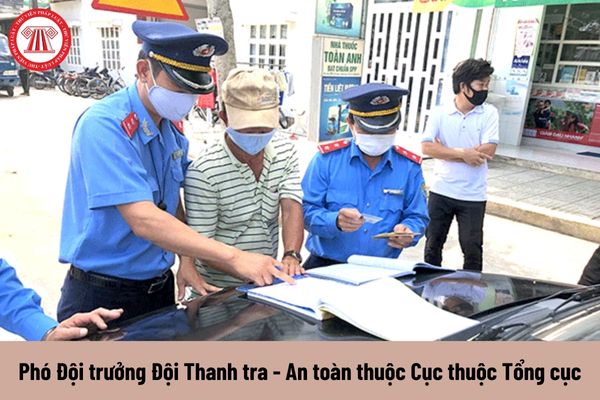 Nhiệm vụ của Phó Đội trưởng Đội Thanh tra - An toàn thuộc Cục thuộc Tổng cục hiện nay là gì?