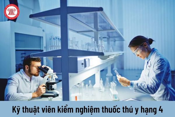 Kỹ thuật viên kiểm nghiệm thuốc thú y hạng 4 có mức là bao nhiêu?