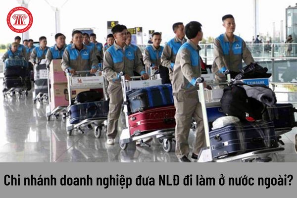 Có được phép đưa người lao động Việt Nam đi nước ngoài làm việc thông qua chi nhánh doanh nghiệp dịch vụ không?