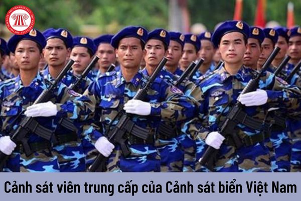 Cảnh sát viên trung cấp của Cảnh sát biển Việt Nam được bổ nhiệm khi đáp ứng điều kiện và tiêu chuẩn như thế nào?
