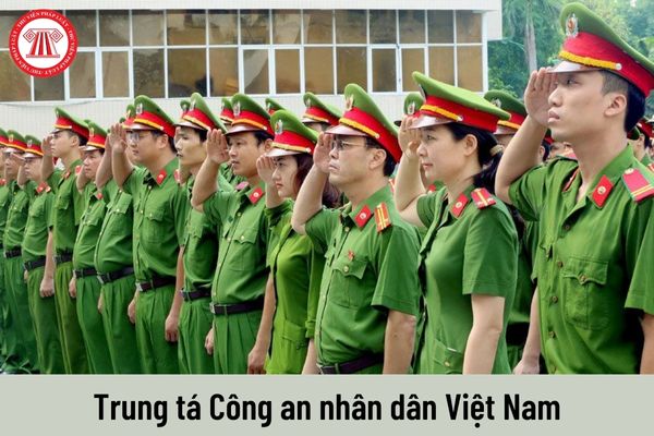 Mức lương của Trung tá Công an nhân dân hiện nay là bao nhiêu?