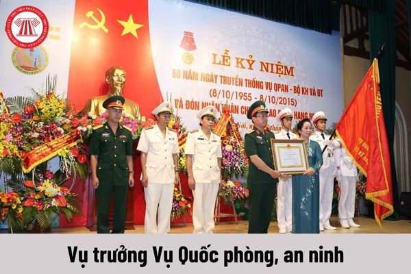 Vụ trưởng Vụ Quốc phòng, an ninh được nhận mức phụ cấp chức vụ lãnh đạo là bao nhiêu?