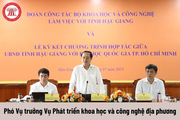 Mức phụ cấp chức vụ lãnh đạo của Phó Vụ trưởng Vụ Phát triển khoa học và công nghệ địa phương được nhận là bao nhiêu?