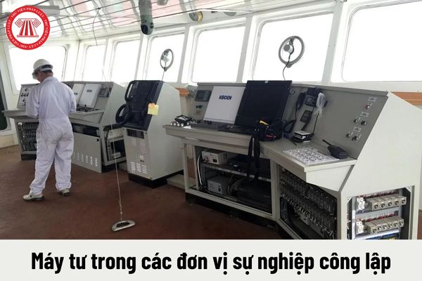 Các mối quan hệ công việc của Máy tư trong các đơn vị sự nghiệp công lập hiện nay là gì?