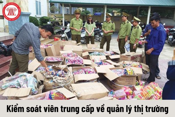 Kiểm soát viên trung cấp về quản lý thị trường phải đáp ứng yêu cầu về trình độ như thế nào?