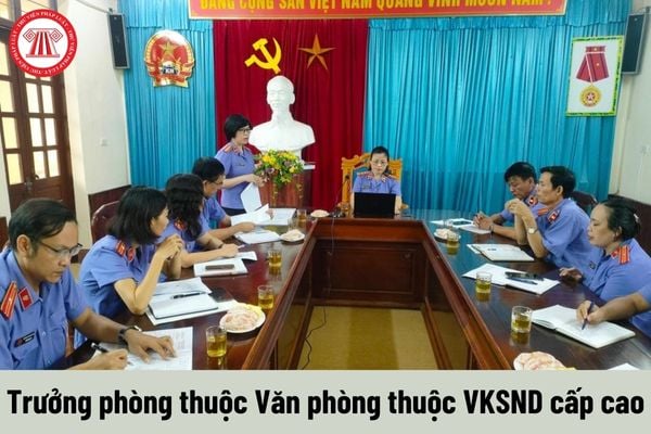 Trưởng phòng thuộc Văn phòng thuộc Viện kiểm sát nhân dân cấp cao được nhận mức phụ cấp chức vụ là bao nhiêu?