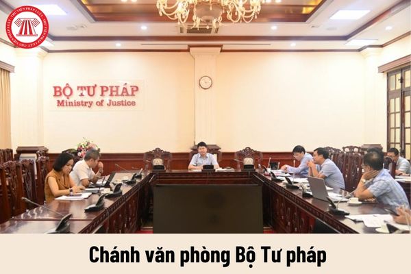 Mức phụ cấp chức vụ lãnh đạo của Chánh văn phòng Bộ Tư pháp được nhận là bao nhiêu?