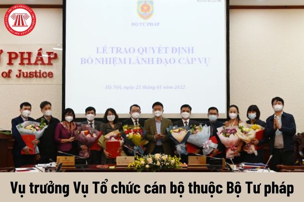 Vụ trưởng Vụ Tổ chức cán bộ thuộc Bộ Tư pháp được nhận mức phụ cấp chức vụ lãnh đạo là bao nhiêu?