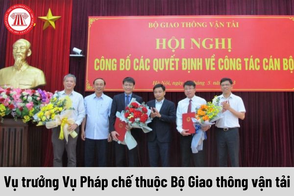 Mức phụ cấp chức vụ lãnh đạo của Vụ trưởng Vụ Pháp chế thuộc Bộ Giao thông vận tải được nhận là bao nhiêu?