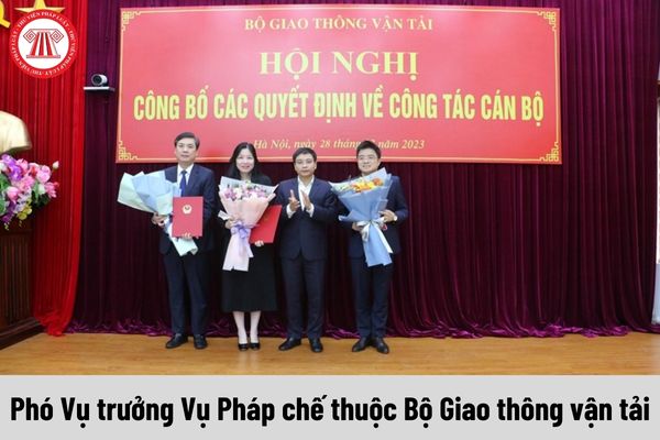 Phó Vụ trưởng Vụ Pháp chế thuộc Bộ Giao thông vận tải được nhận mức phụ cấp chức vụ lãnh đạo là bao nhiêu?