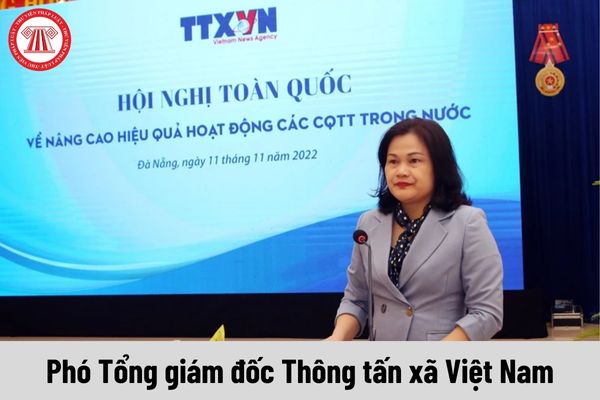 Phó Tổng giám đốc Thông tấn xã Việt Nam được nhận mức phụ cấp chức vụ lãnh đạo là bao nhiêu?