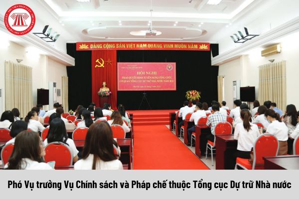 Mức phụ cấp chức vụ lãnh đạo của Phó Vụ trưởng Vụ Chính sách và Pháp chế thuộc Tổng cục Dự trữ Nhà nước được nhận là bao nhiêu?