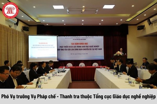 Phó Vụ trưởng Vụ Pháp chế - Thanh tra thuộc Tổng cục Giáo dục nghề nghiệp được nhận mức phụ cấp chức vụ lãnh đạo là bao nhiêu?