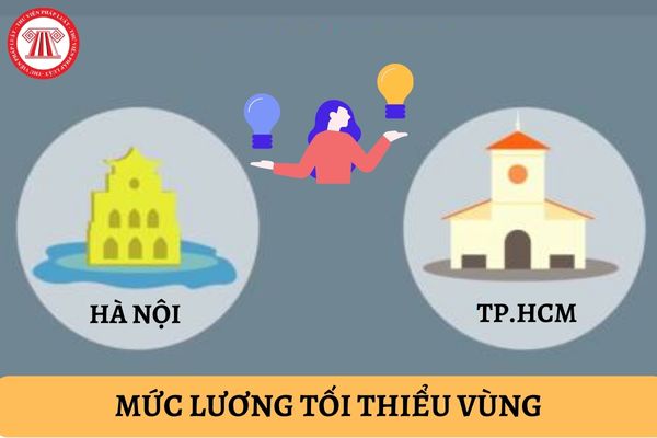 So sánh mức lương tối thiểu vùng của TP.HCM và Hà Nội?