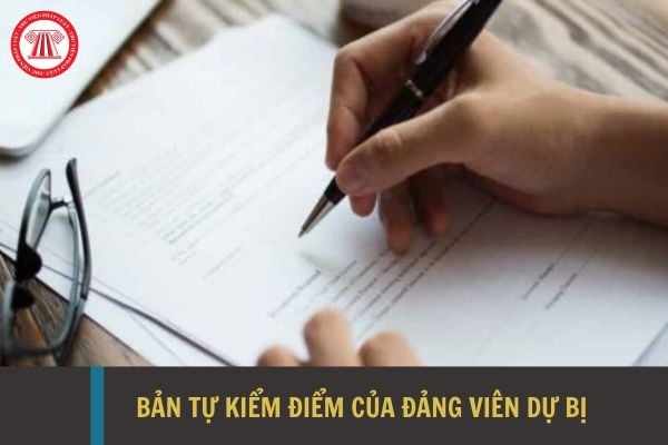 Mẫu bản tự kiểm điểm của đảng viên dự bị mới nhất năm 2023?