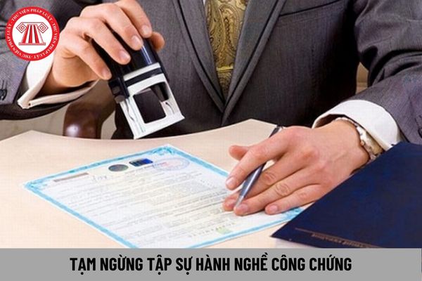 Người tập sự hành nghề công chứng được tạm ngừng tập sự bao nhiêu lần?