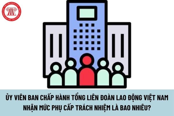 Ủy viên Ban Chấp hành Tổng Liên đoàn Lao động Việt Nam nhận mức phụ cấp trách nhiệm là bao nhiêu?