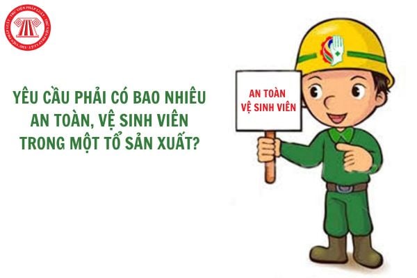 Yêu cầu phải có bao nhiêu an toàn, vệ sinh viên trong một tổ sản xuất?