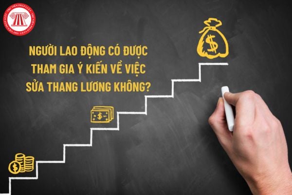 Người lao động có được tham gia ý kiến về việc sửa thang lương không?