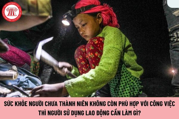 Sức khỏe người chưa thành niên không còn phù hợp với công việc thì người sử dụng lao động cần làm gì?