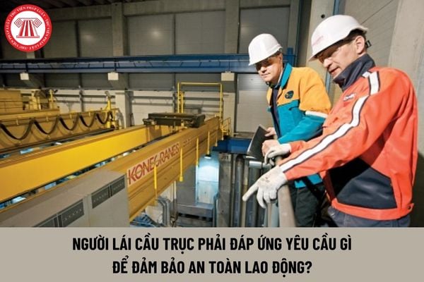 Người lái cầu trục phải đáp ứng yêu cầu gì để đảm bảo an toàn lao động?