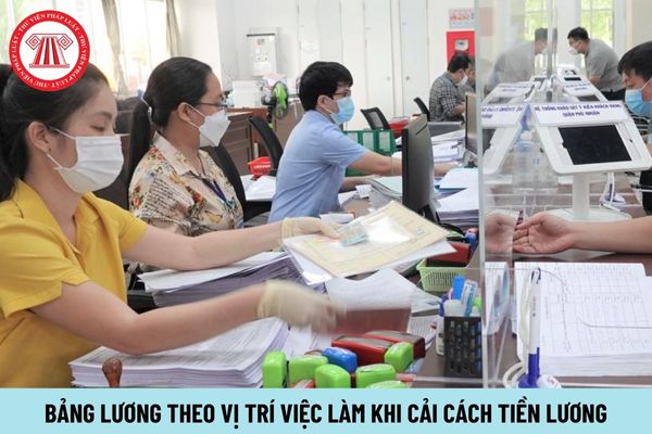 Bảng lương theo vị trí việc làm 2024 khi cải cách tiền lương được xây dựng như thế nào?