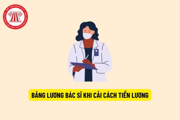 Bảng lương bác sĩ năm 2024 không còn lương cơ sở khi cải cách tiền lương?