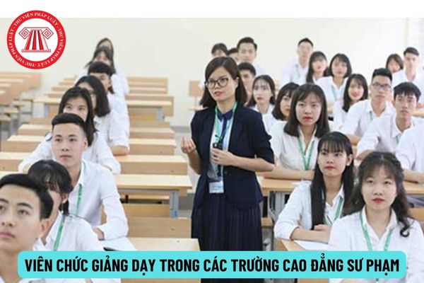 Viên chức giảng dạy trong các trường cao đẳng sư phạm có những chức danh nào?