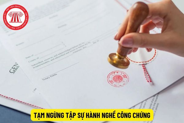 Người tập sự hành nghề công chứng có được tạm ngừng tập sự trong trường hợp nghỉ thai sản không?