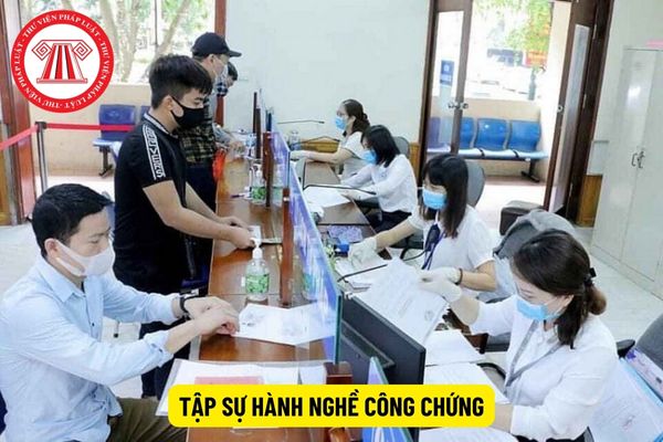 Thời gian tập sự hành nghề công chứng trước khi chấm dứt tập sự có được tính vào thời gian tập sự không?