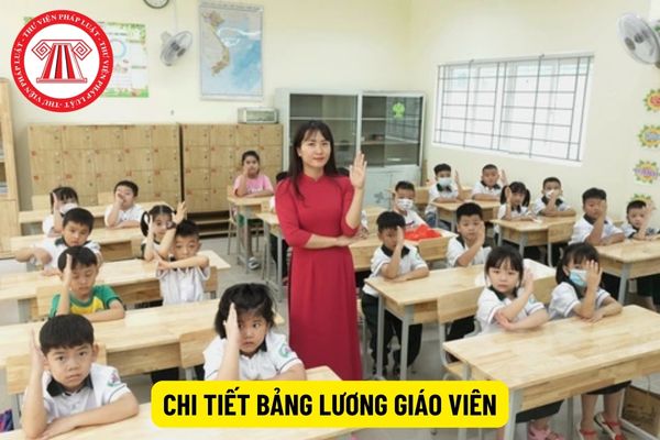 Chi tiết bảng lương giáo viên năm 2024?