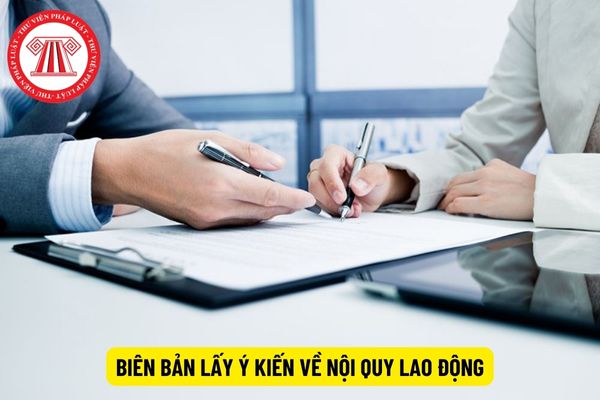 Cách lập biên bản lấy ý kiến về nội quy lao động 2024?