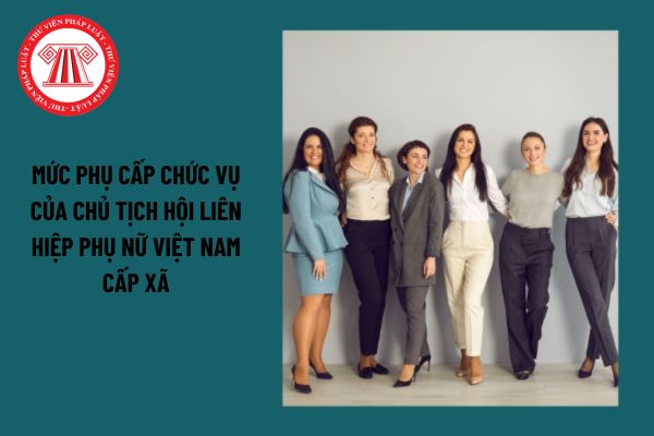 Mức phụ cấp của Chủ tịch Hội Liên hiệp Phụ nữ Việt Nam cấp xã năm 2023