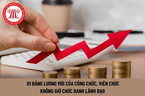 Từ 1/7/2024, 01 bảng lương mới của công chức, viên chức không giữ chức danh lãnh đạo bảo đảm không thấp hơn lương hiện hưởng?