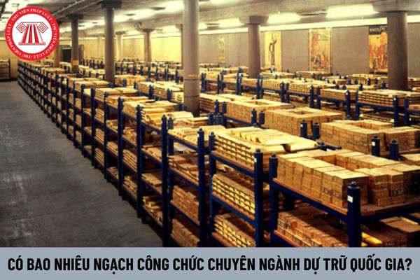 Có bao nhiêu ngạch công chức chuyên ngành dự trữ quốc gia?