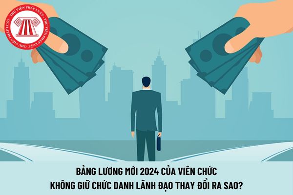 Bảng lương mới 2024 của viên chức không giữ chức danh lãnh đạo thay đổi ra sao?