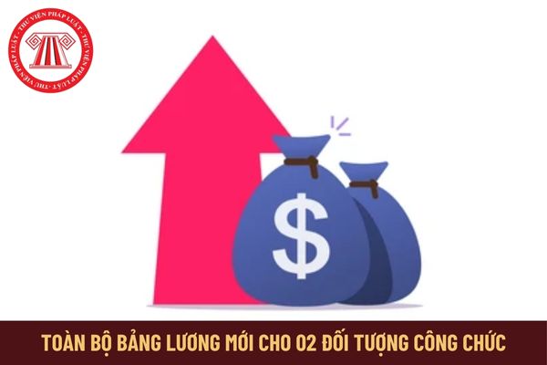 Toàn bộ bảng lương mới từ 1/7/2024 cho 02 đối tượng công chức xây dựng số tiền cụ thể so với trước đây có đúng không?