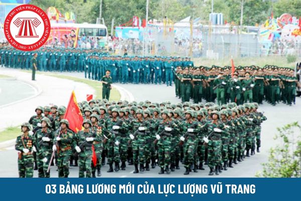 Toàn bộ 03 bảng lương mới từ 1/7/2024 của lực lượng vũ trang mở rộng quan hệ tiền lương đúng không?