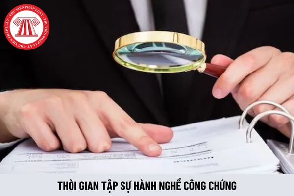 Thời gian tập sự hành nghề công chứng được tính như thế nào khi có sự thay đổi nơi tập sự?