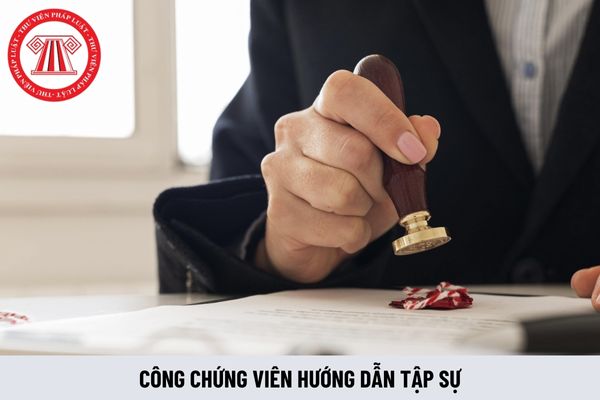 Công chứng viên bị xử phạt vi phạm hành chính thì có được làm người hướng dẫn tập sự không?