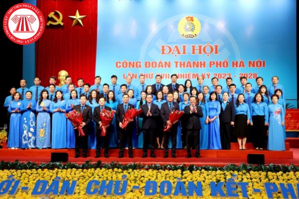 Số lượng đại biểu chỉ định chính thức của đại hội đại biểu công đoàn là bao nhiêu?