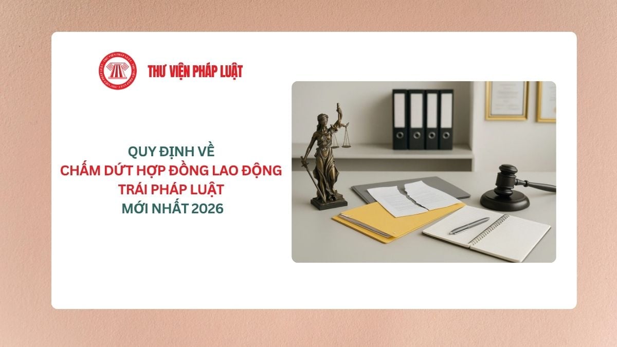 Quy định về chấm dứt hợp đồng lao động trái pháp luật mới nhất 2026?