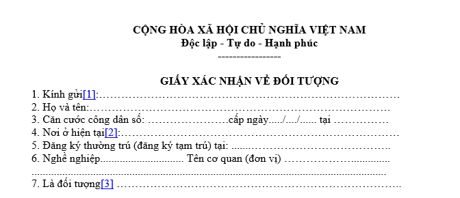 Mẫu 01 xác nhận đối tượng mua nhà ở xã hội từ ngày 15/02/2026