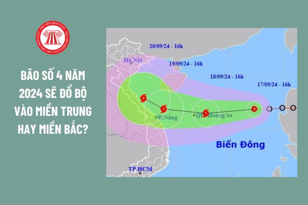 Bão số 4 năm 2024 sẽ đổ bộ vào miền Trung hay miền Bắc? Người lao động nghỉ việc do bão có được trả lương không?