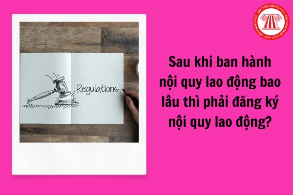 Sau khi ban hành nội quy lao động bao lâu thì phải đăng ký nội quy lao động?