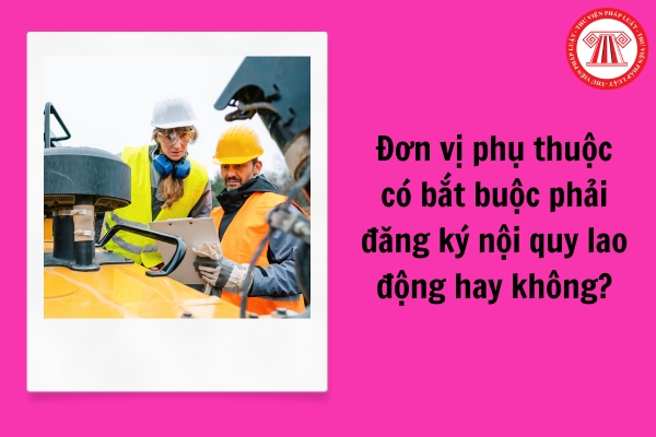 Đơn vị phụ thuộc có bắt buộc phải đăng ký nội quy lao động hay không?