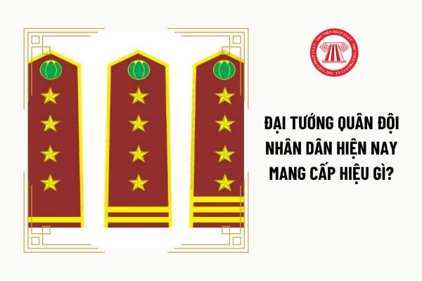 Đại tướng Quân đội nhân dân hiện nay mang cấp hiệu gì?