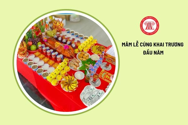 Mâm lễ cúng khai trương đầu năm gồm những gì? 