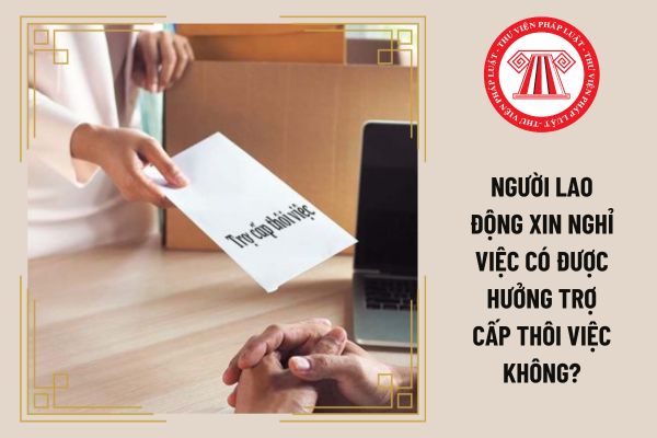 Người lao động xin nghỉ việc có được hưởng trợ cấp thôi việc không?